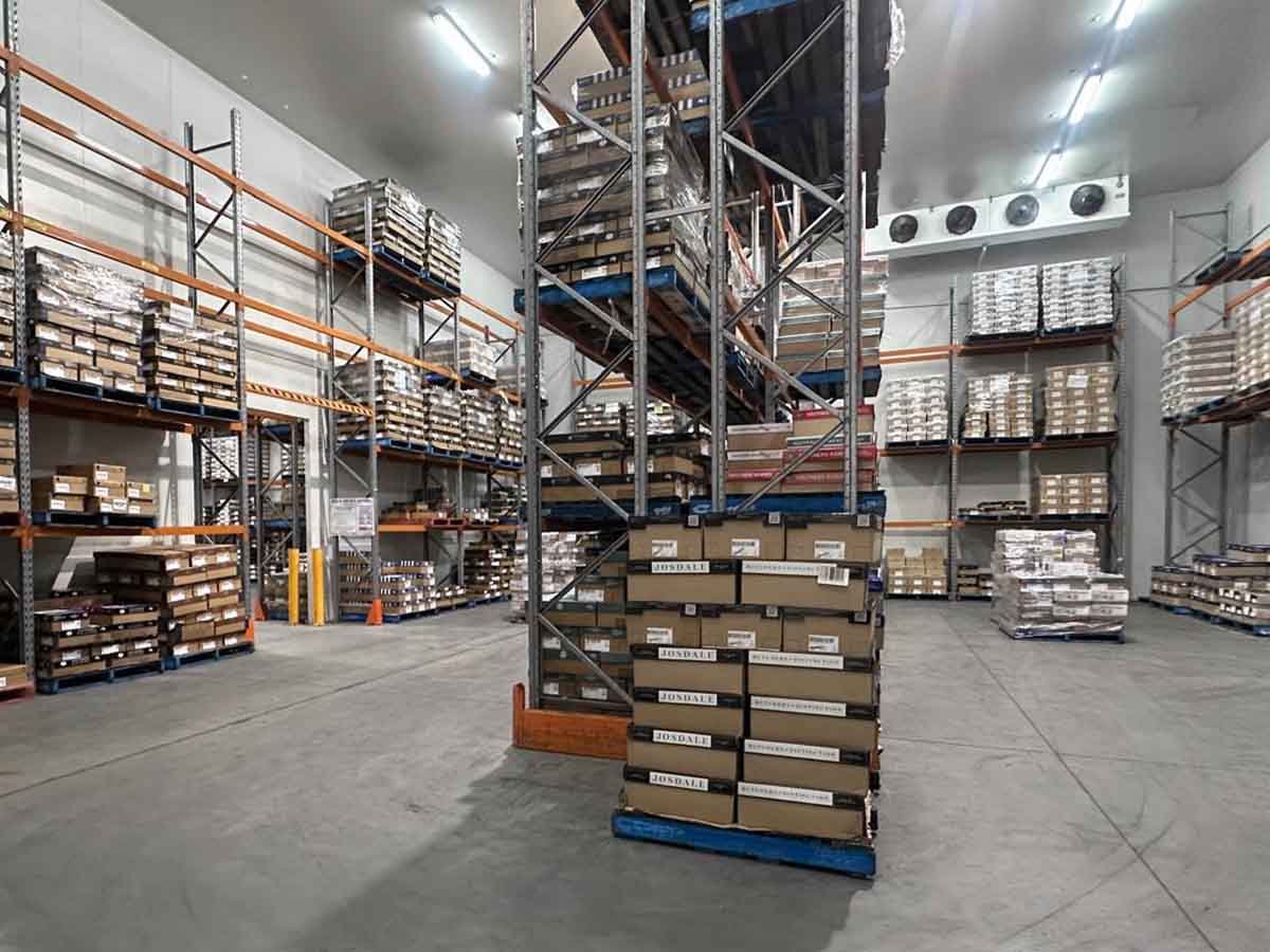 Chilled warehouse interior, Chillex Prestons NSW